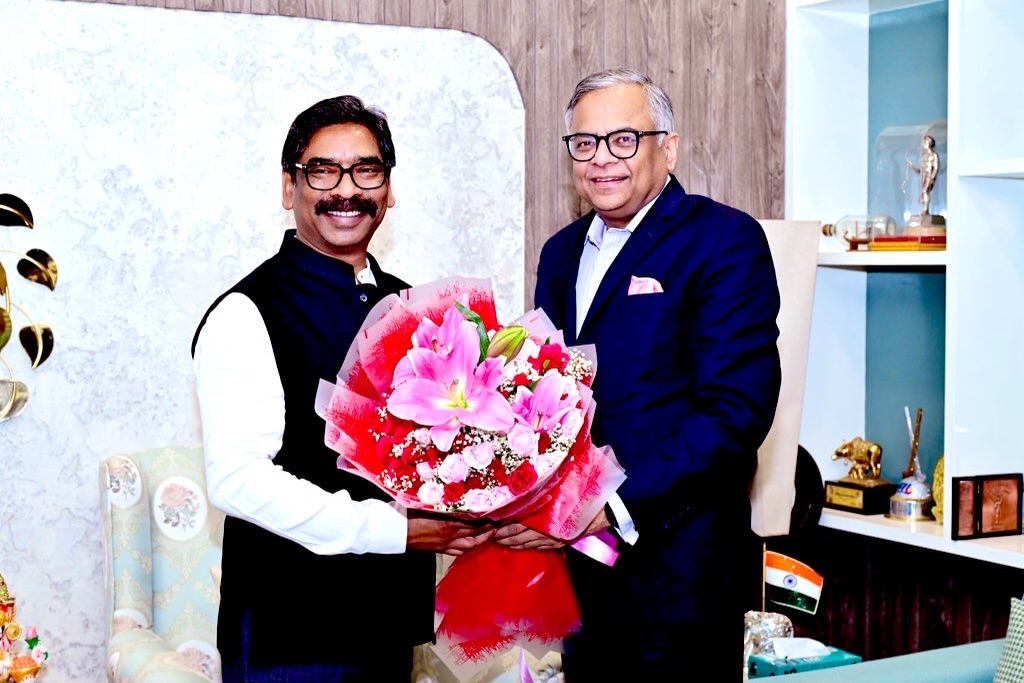टाटा समूह झारखंड में करेगा बड़ा निवेश, चेयरमैन से मुलाकात के बाद बोले हेमंत- ‘यह विश्वास और अपनापन है’