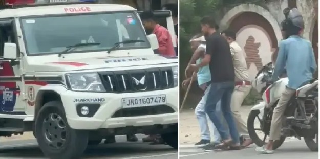 रांचीः तेज रफ्तार में एसयूवी थार ने चेकिंग के दौरान पुलिस चालक को मारी टक्कर, गंभीर चोट