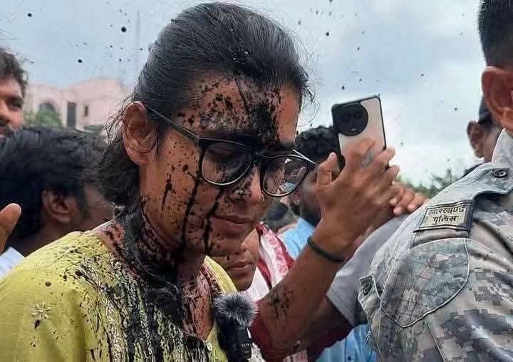 रांची में नेहा बोरा पर स्याही फेंकना आरएसएस की साजिशः झारखंड जनाधिकार महासभा