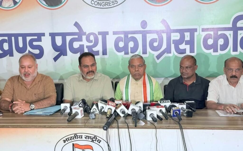 झारखंड कांग्रेस 28 सितंबर को राज्यव्यापी प्रदर्शन करेगी, ज्ञानेश कुमार के इस्तीफे की मांग